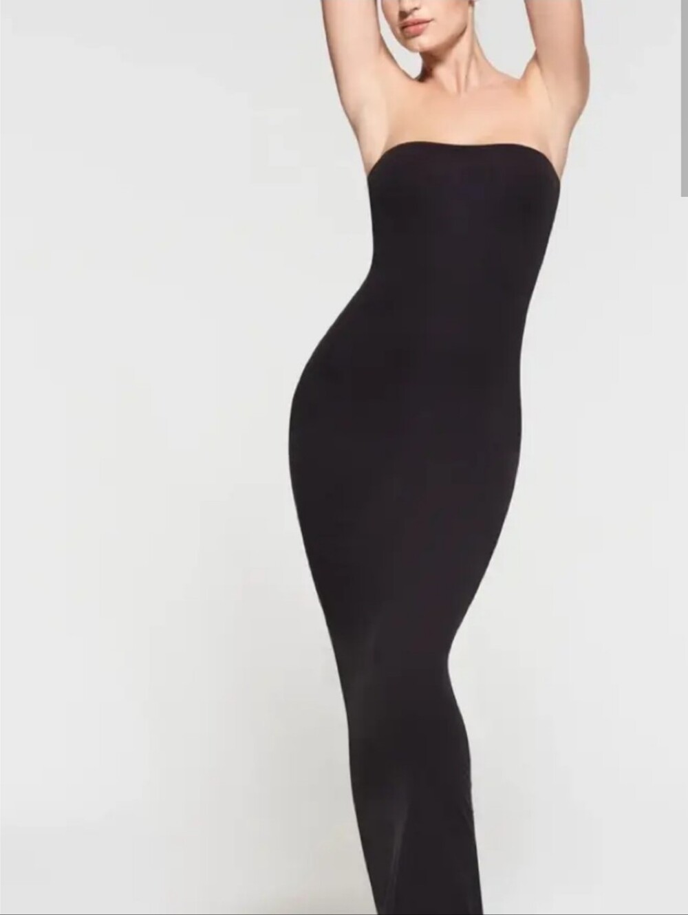 SKIMS Fits Everbody Tube Dress In Black (ONYX)